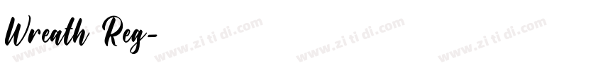 Wreath Reg字体转换